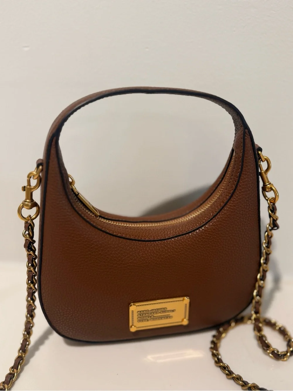 NWT Marc Jacobs small crescent bag - cognac